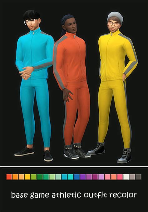 Male Athletic Outfit Recolor Sims 4 This Is Silly Mai