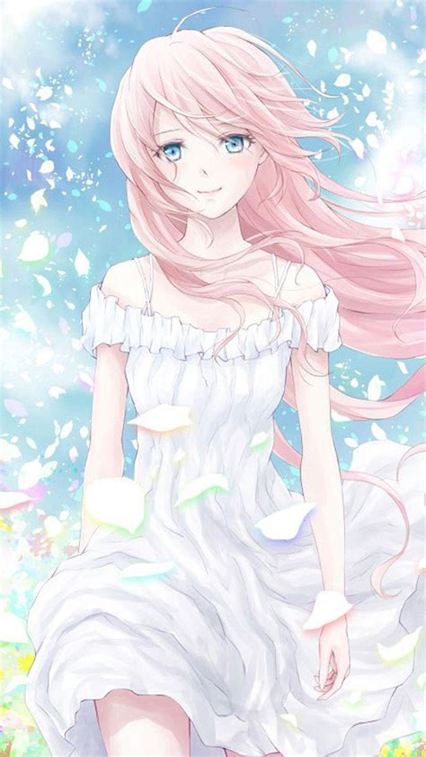 Anime Girl Light Pink Hair Wallpapers Wallpaper Cave