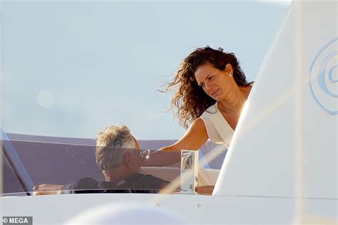 Andrea Bocelli 61 And Bikini Clad Wife Veronica Berti 36 Relax On Yacht In St Tropez Daily