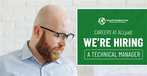 Were Hiring A Technical Manager Careers At Allpaq