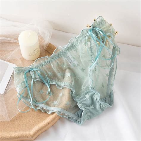 lace panties women s knickers see through underwear lingerie mesh sexy briefs ebay