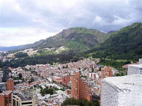 Bogota Paisaje Urbano Montañas Bogotá Paisaje Urbano Colombia