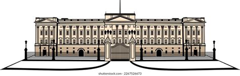 Buckingham Palace Vector Design Art Stock Vector Royalty Free