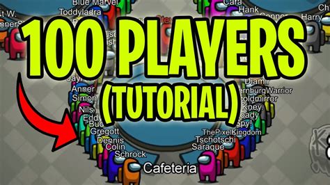 How To Play Among Us With 100 Players Only Legit Way Youtube