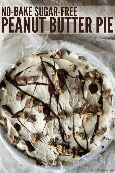 That cookie crust is heaven and adds the slightest bit of texture to the seriously. NO-BAKE SUGAR-FREE PEANUT BUTTER PIE | Sugar free peanut butter, Sugar free recipes, Sugar free ...
