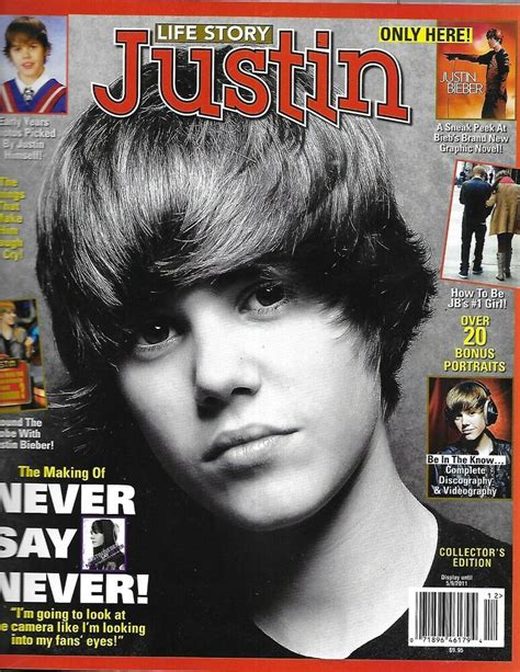 Justin Bieber Magazine Life Story Music Early Years Portraits Around