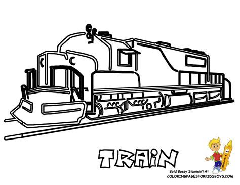 Big Boy Train Pages Coloring Pages