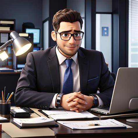 Premium Ai Image Businessman Entrepreneur Working At Office Desk