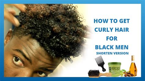 For that, you need a blow dryer that can heat up to at least 450 degrees. How to get curly hair for Black men 2 - YouTube