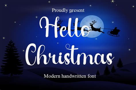 Hello Christmas Font By Pipi Creative · Creative Fabrica