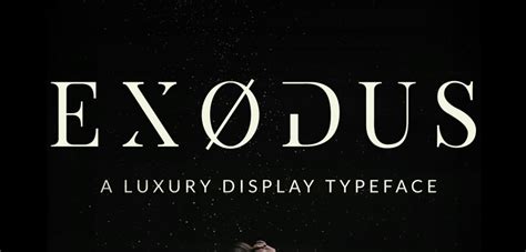 Free Exodus Display Typeface - TitanUI | Free typeface, Typeface, Typo logo