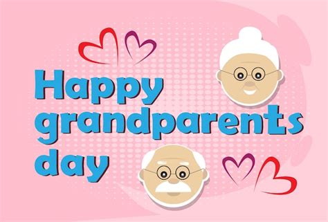 Premium Vector Happy Grandparents Day Greeting Card Banner