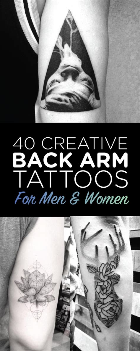 Maybe you would like to learn more about one of these? 40 Creative Back Arm Tattoos For Men & Women - TattooBlend