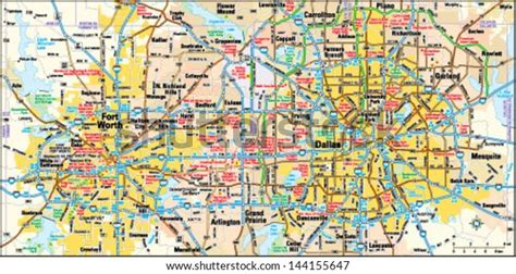 1593 Road Map Dallas Images Stock Photos And Vectors Shutterstock