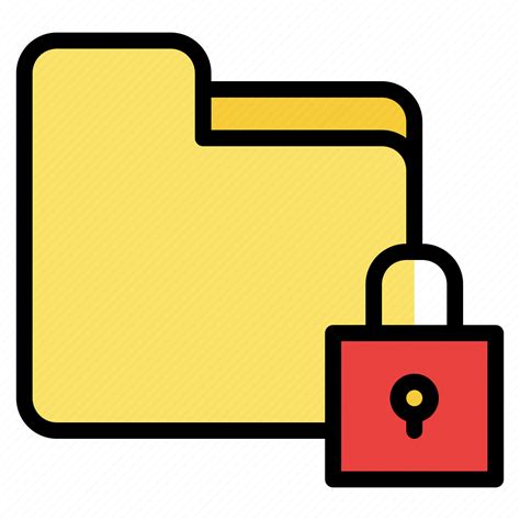 Document Encrypted File Folder Icon Download On Iconfinder