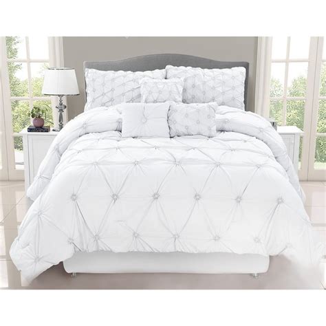 Safdie And Co 7 Piece Chateau Premium Microfiber King Comforter Set In