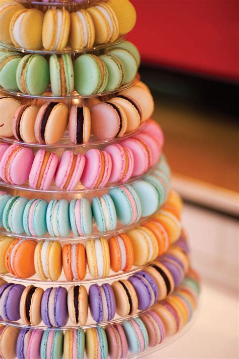 A Pastel Coloured Macaroon Tower Adds To The Fun Of This Wedding