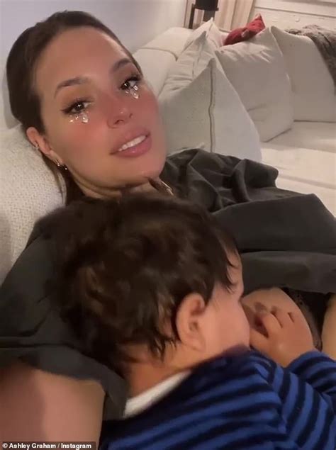 Ashley Graham Shares Clip Of Herself Breastfeeding Month Old Son