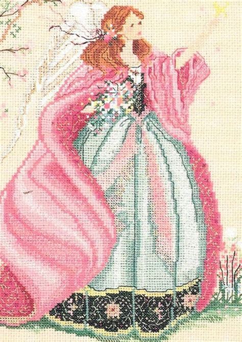 The first photo is the original work of the artist and the second is the 9 pm art print by karla gerard. MarBek Windermere Angel Counted Cross Stitch Pattern Charted