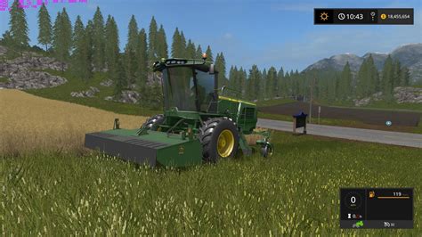 John Deere W260 Windrower V1 Cutter Farming Simulator 17