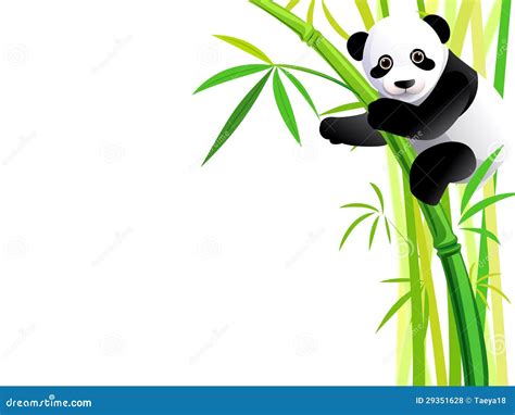 Panda On Bamboo Royalty Free Stock Photos Image 29351628
