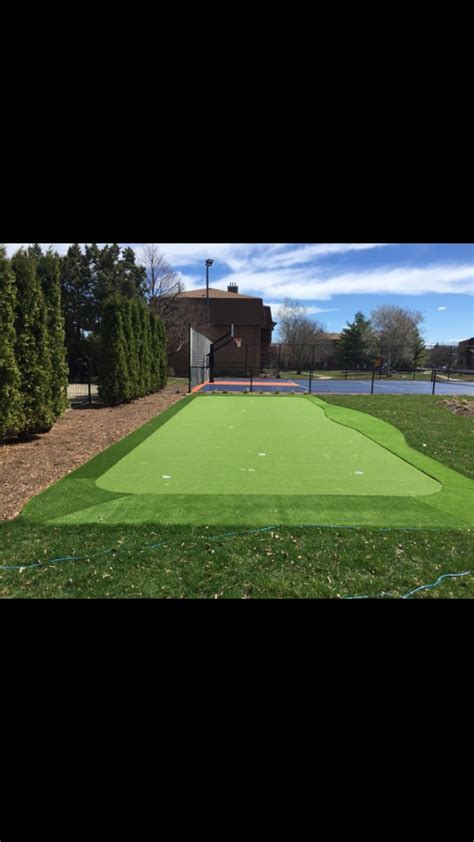 Portable putting green height of short grass:10mm&larr; Residential Putting Greens | Backyard court, Outdoor ...