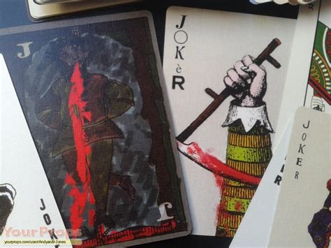 (you can draw fewer cards if you want to play smaller numbers.) players. The Dark Knight Joker Cards replica movie prop