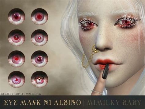 Transform Your Sims With The Stunning Albino Eye Mask N1