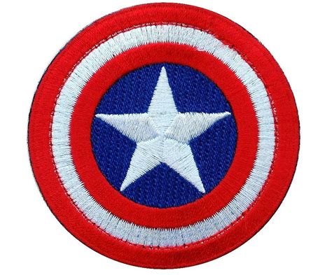 Velcro Captain America Shield Tactical Original Colors Patch Sticker