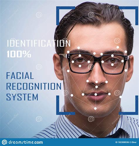 Concept Of Face Recognition Software And Hardware Stock Photo Image