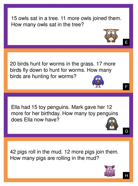 Easy word problems with mixed first grade math skills review. 10 Amazing 1st Grade Math Word Problems Worksheets Samples ...