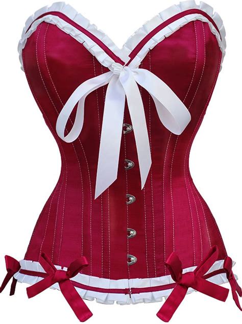 Absolute Cherry Pop Corset Red Authentic Corsets White Corset Corset