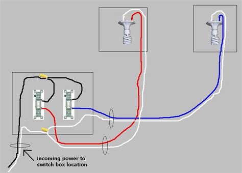 How To Wire Two Separate Lights From One Power Source