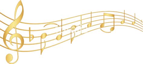 Download Music Staff Gold Music Notes Png Clipartkey