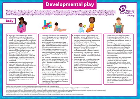 Developmental Play Chart Early Years Documents And Resources