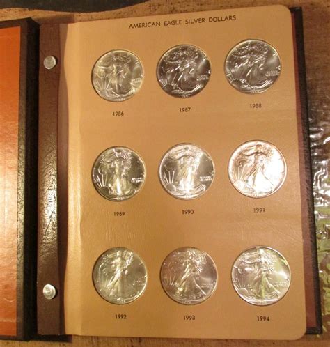 1986 2010 Complete Set Of American Eagle 999 Fine Silver Dollar One