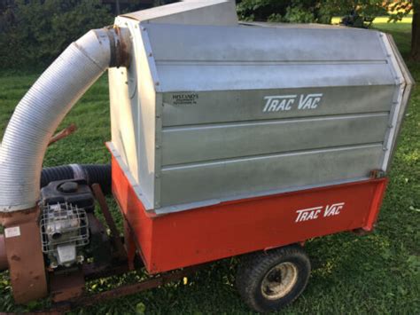 Trac Vac Tow Behind Leaf Vacuum Dump Trailer Ebay