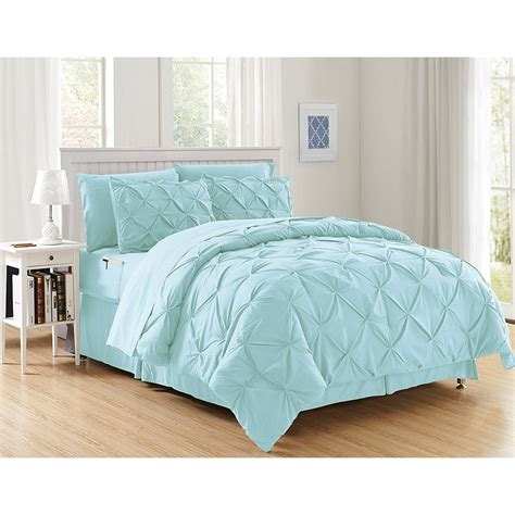 6 Pieces Complete Bed In A Bag Comforter Set Twintwin Xl Aqua