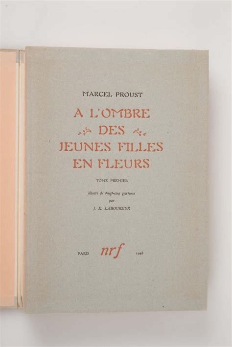 Sold Price Proust Marcel Boullaire Laboureur A Lombre Des