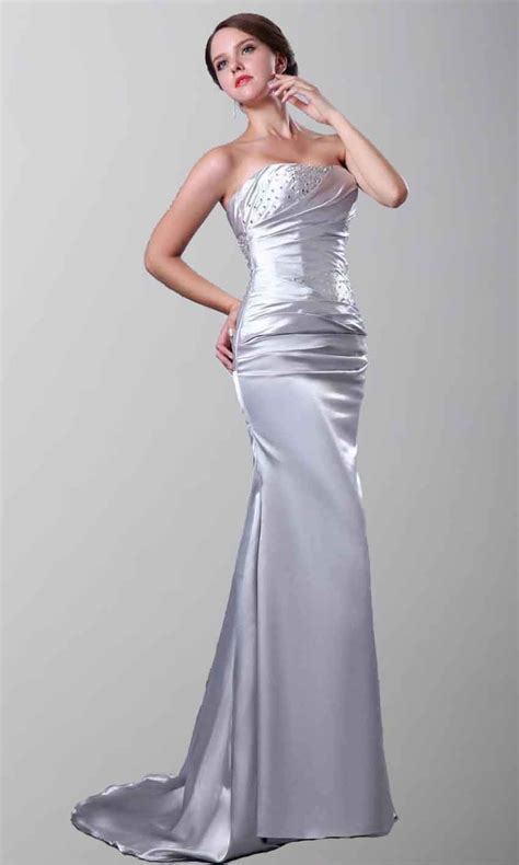 strapless satin mermaid long grey formal evening dresses ksp263 cheap prom dresses uk formal