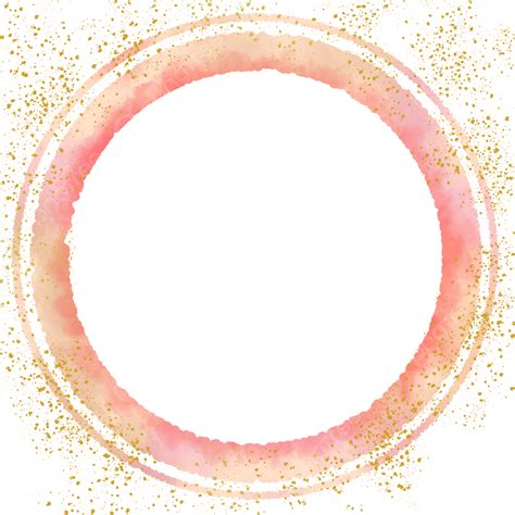 Watercolor Splash Gold Png Transparent Watercolor Circle With Gold