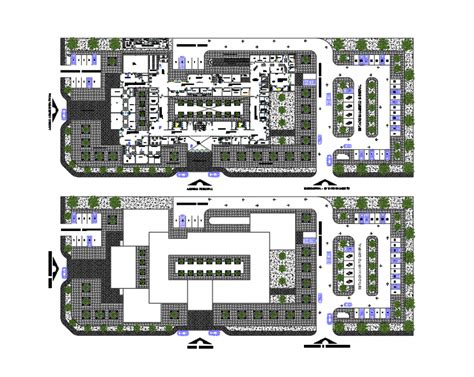 Pediatric Hospital Layout Plan And Elevations Autocad Template Dwg Cad