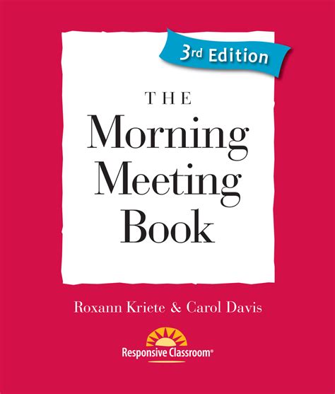 Morning Meeting Book Responsive Classroom