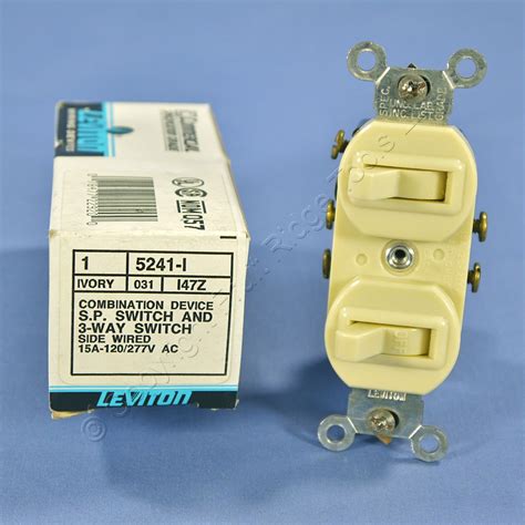 Leviton Ivory Double Toggle Light Switch Duplex Single Pole And 3 Way