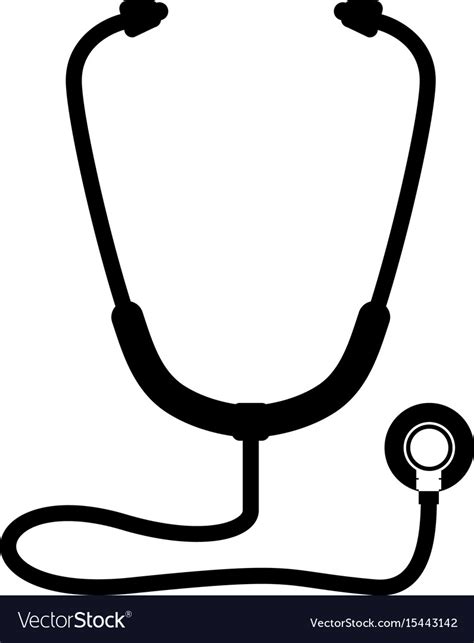 Isolated Medicine Stethoscope Royalty Free Vector Image
