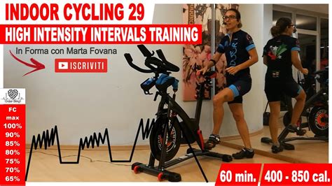 Indoor Cycling Workout Hiit High Intensity Intervals Training