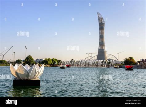 Aspire Park In Doha Qatar Stock Photo Alamy