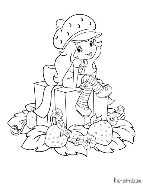Strawberry Shortcake Coloring Pages Print And Color Com