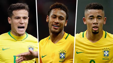 brazil s world cup squad neymar coutinho and all 23 players at russ