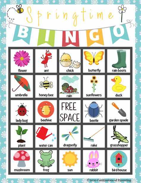 Free Bingo Cards For Kids Printable Bingo Cards